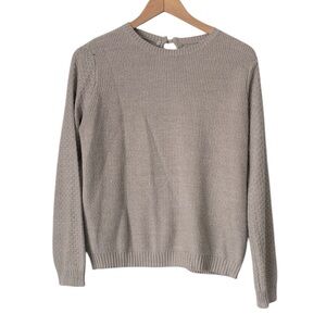 Ellison textured knit gray Sweater size medium